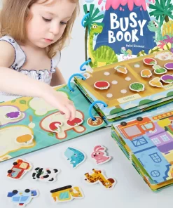 Montessori Busy Sticker Quiet Book for Kids Early Educational Toy