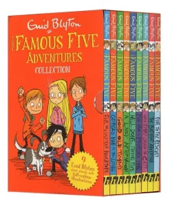 9 Books/Set Enid Blyton The Famous Five Adventures Collection Children English Picture Book