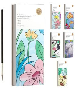 Portable Watercolor Painting Book For Toddler Water Color Paint Set Pocket Art Crafts Graffiti Educational Toys handmade Gifts